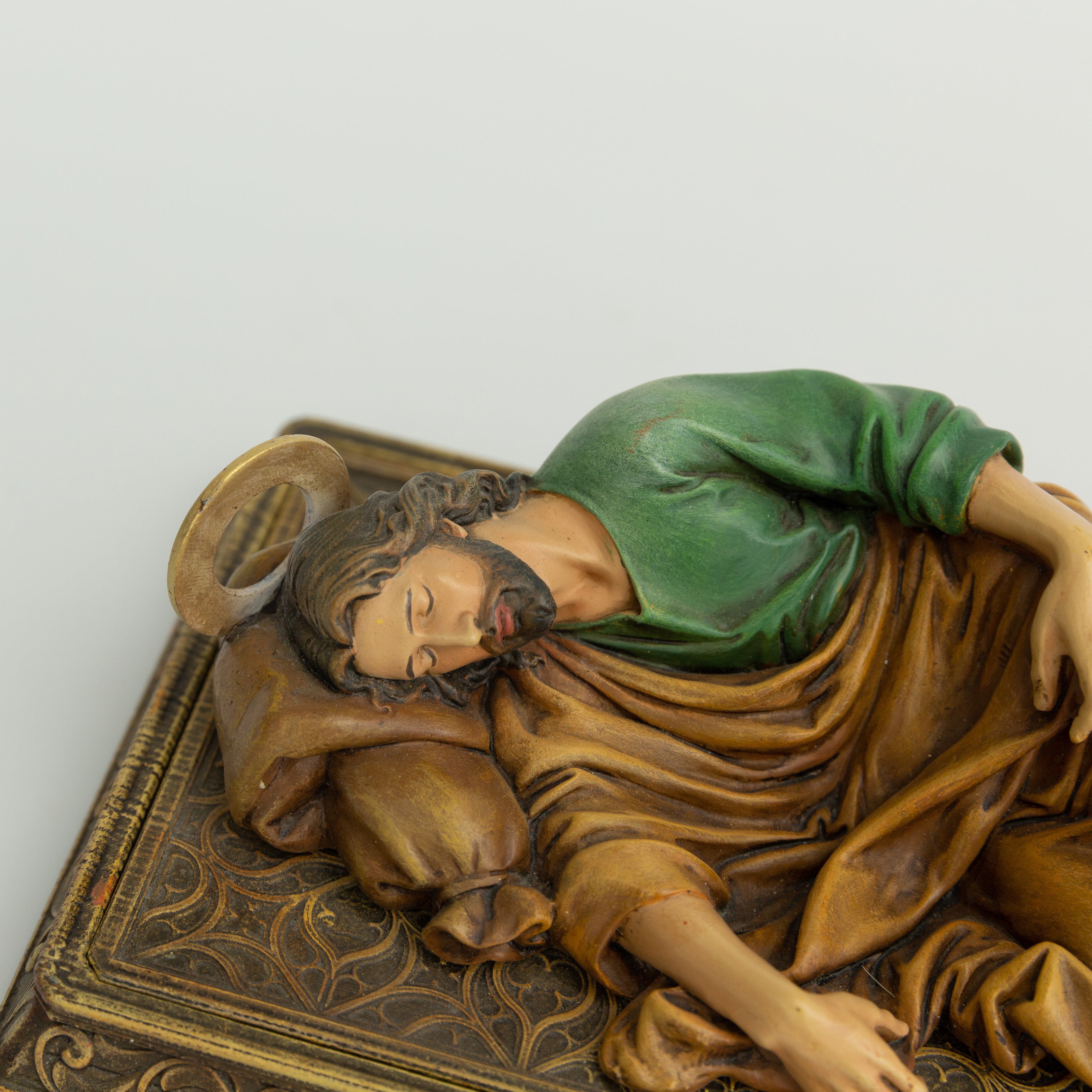 BC Catholic Sleeping Saint Joseph Statue, Patron Saint Home Decor 8.8" L