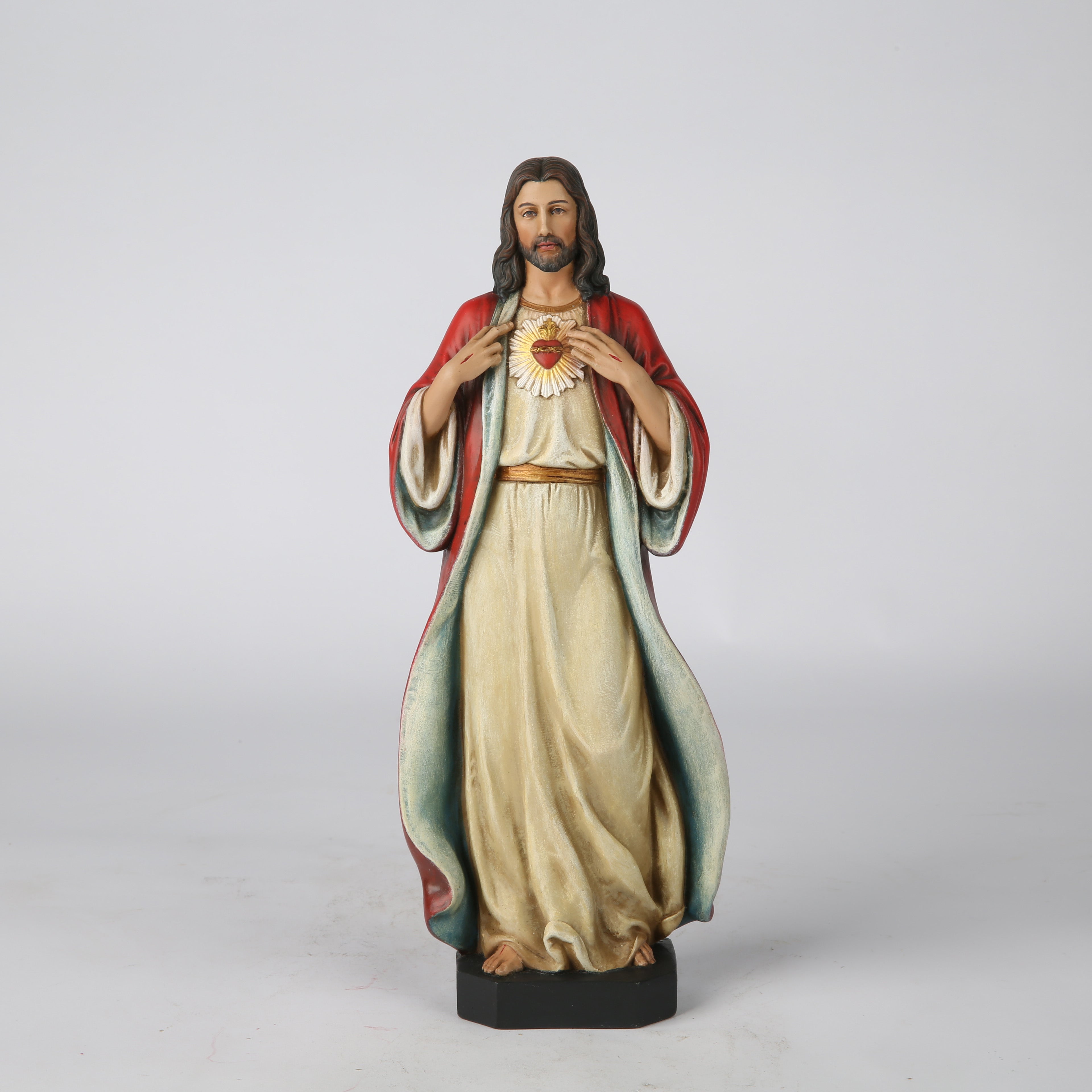 BC Catholic Sacred Heart of Jesus Statue, 6" H Jesus Christ Figure