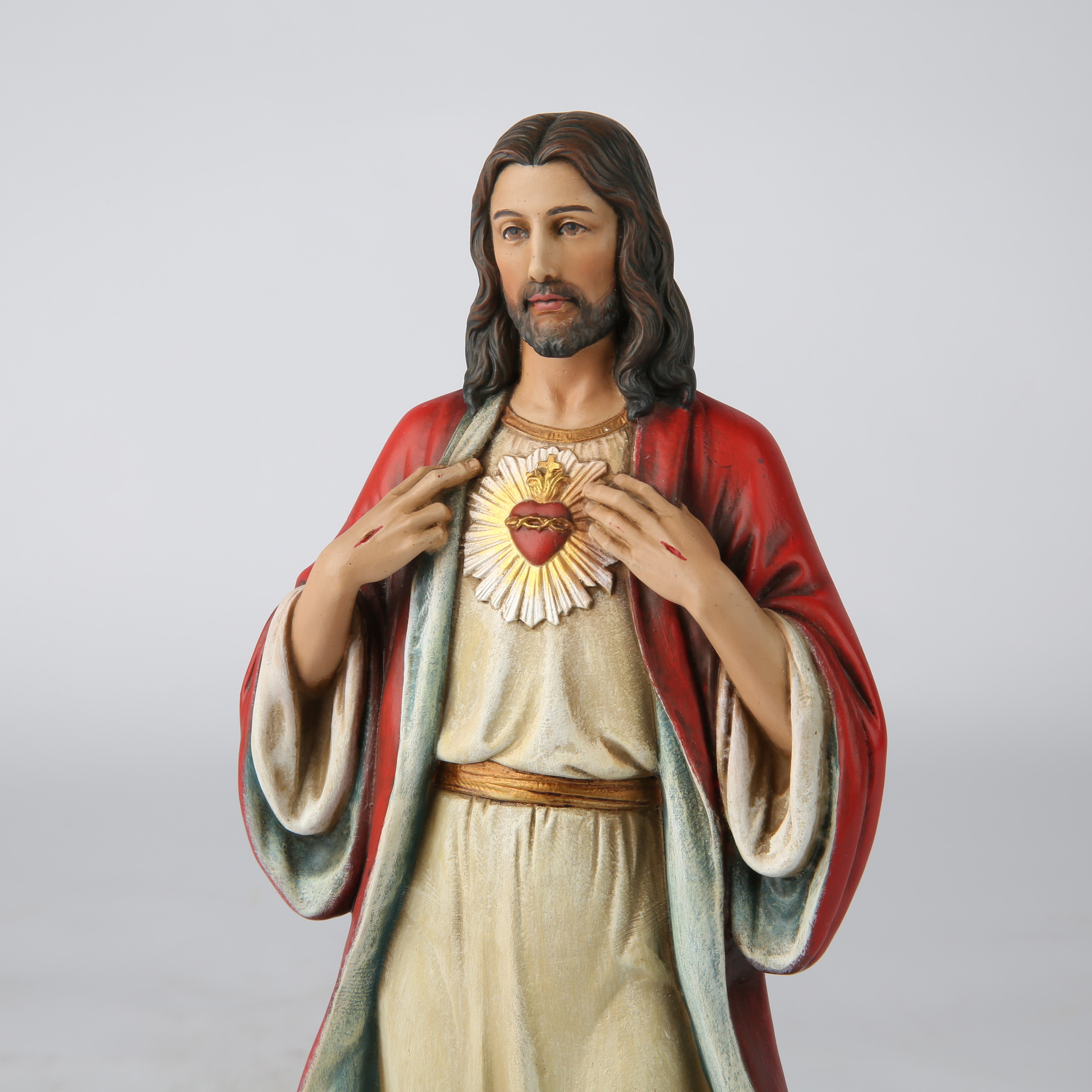 BC Catholic Sacred Heart of Jesus Statue, 6" H Jesus Christ Figure