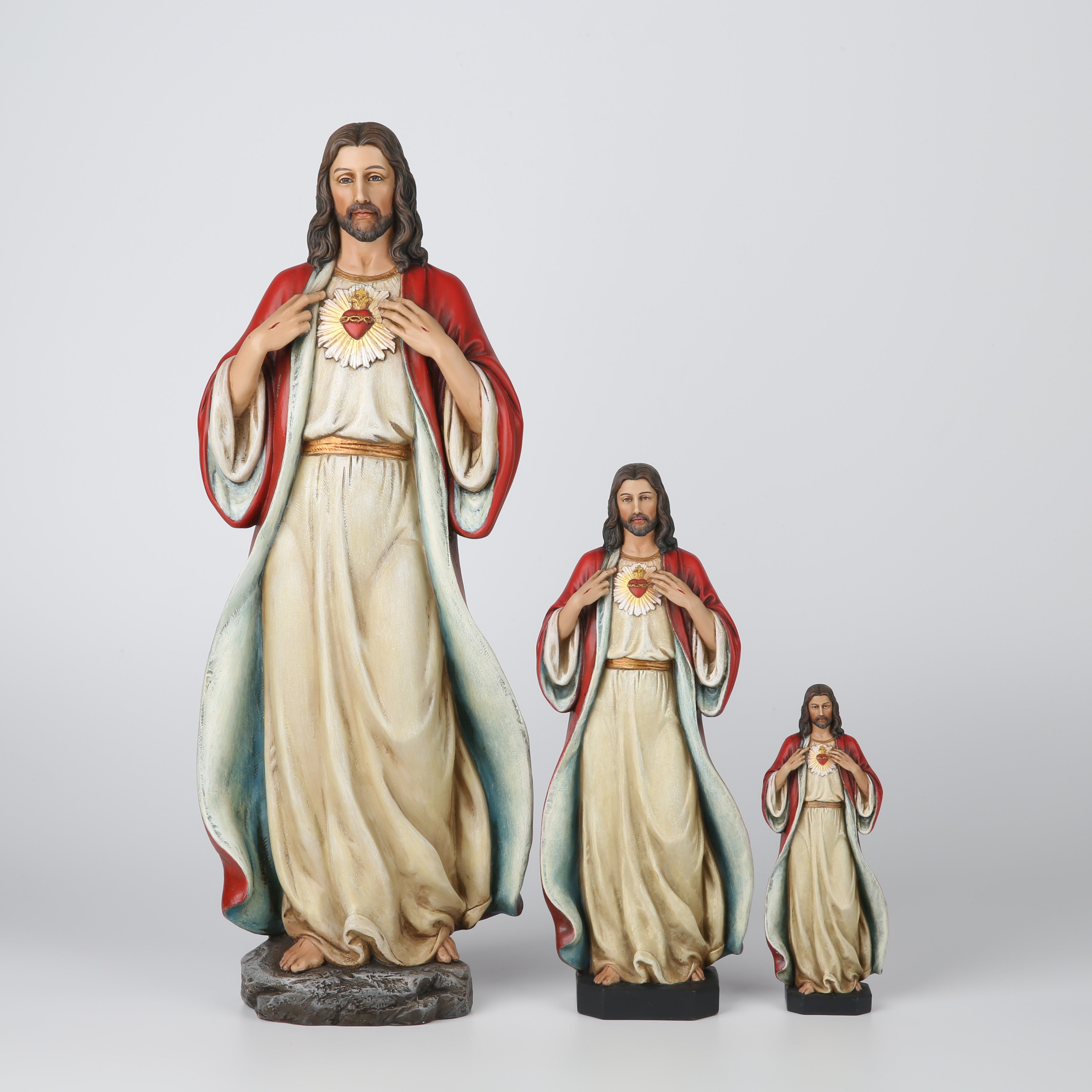 BC Catholic Sacred Heart of Jesus Statue, 6" H Jesus Christ Figure