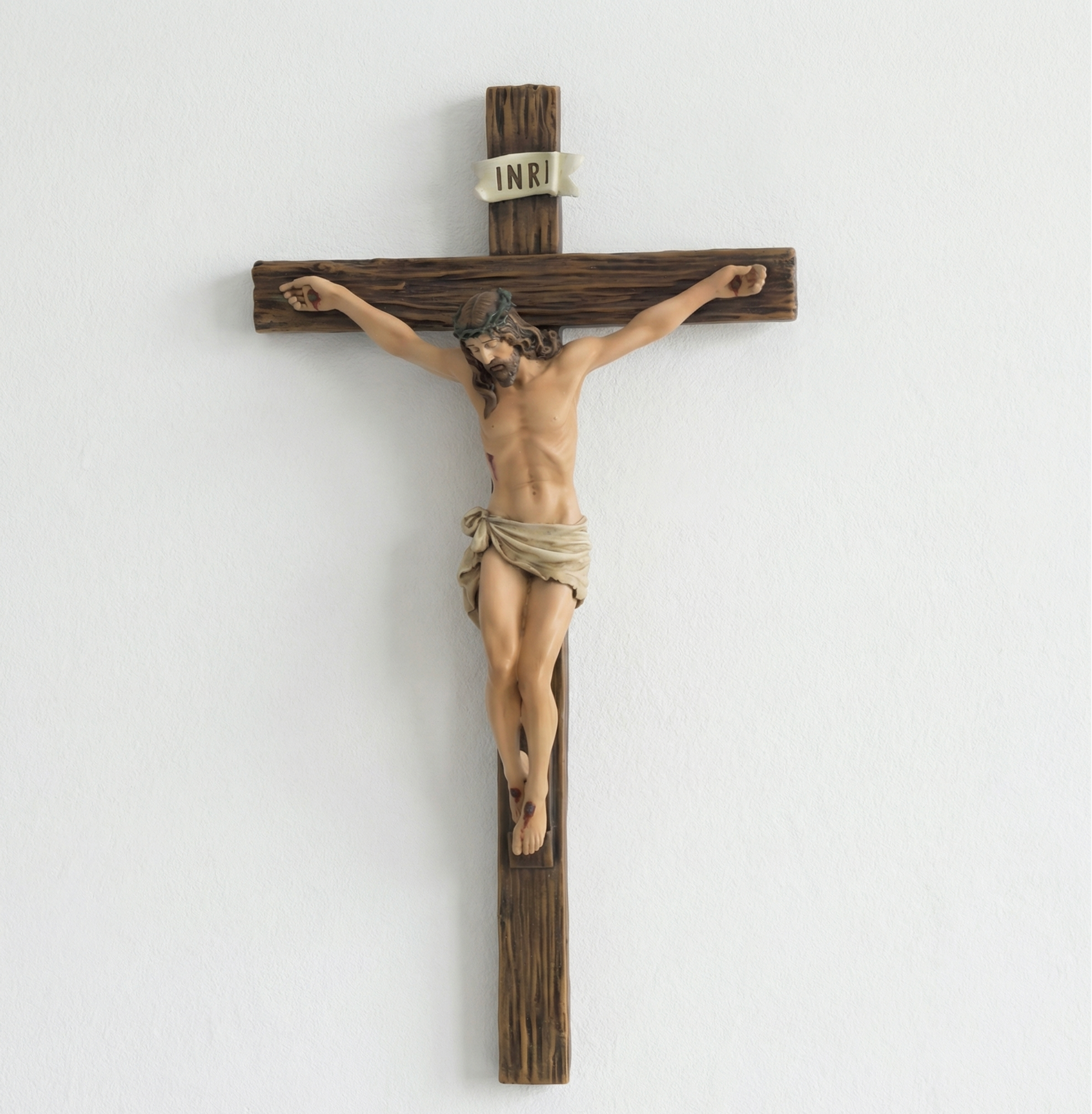 BC BUILDCLASSIC Catholic Jesus Crucifix Wall Cross-Handcrafted Religious Statue | Inspirational Religious Gift | 10"/14”/20”
