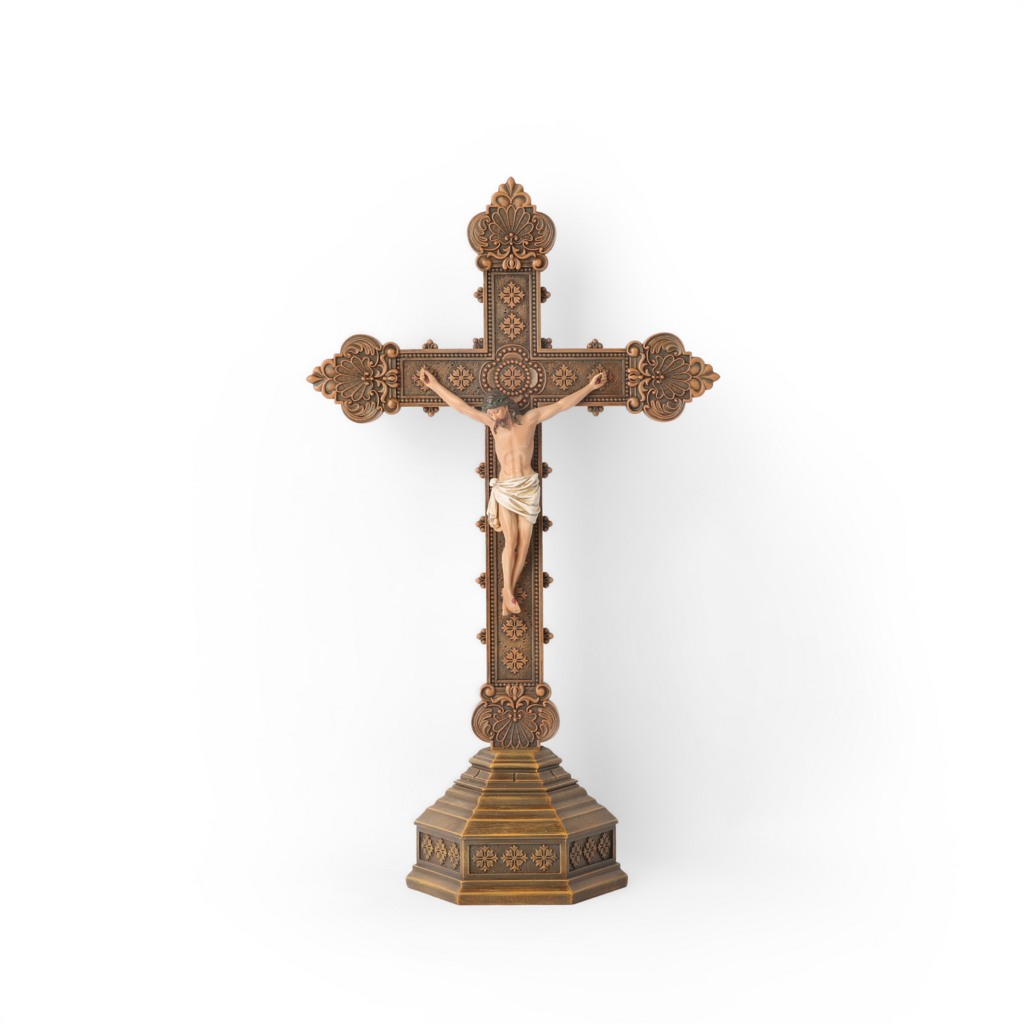 BC Catholic Crucifix Standing Cross