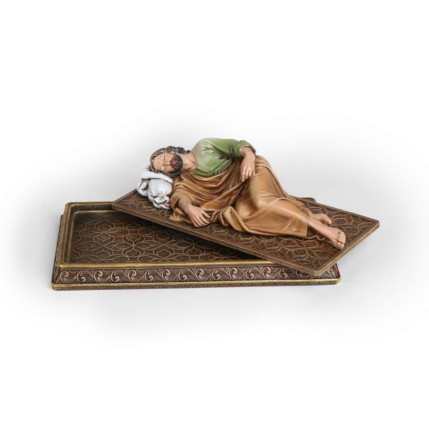 Sleeping St Joseph Statue with Case Base