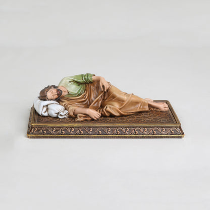 Sleeping St Joseph Statue with Case Base